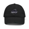 distressed dad hat black front 658c7d25d595a