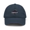 distressed dad hat navy front 658c7d25d5afc