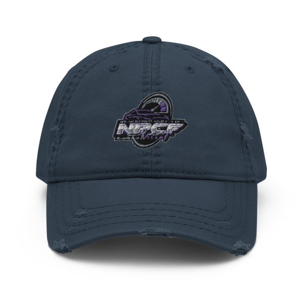 distressed dad hat navy front 658c7d25d5afc