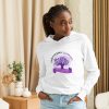 unisex hooded long sleeve tee white front 6594e6e776a16
